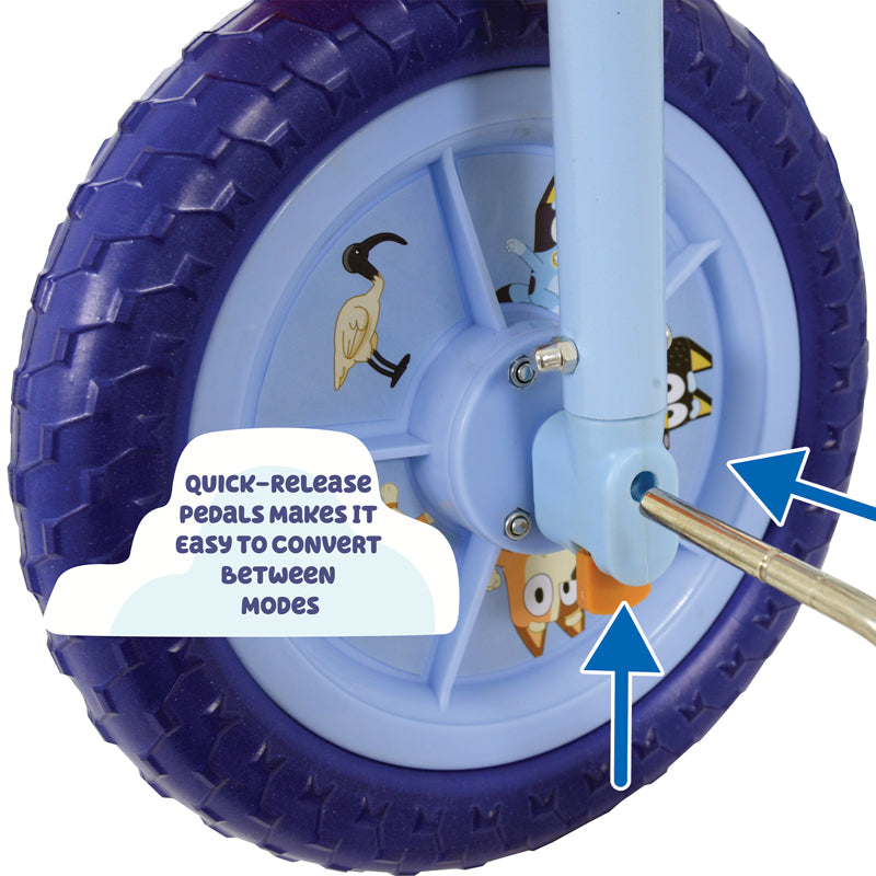 Training 2 in 1 Bike 10" Bluey l For Sale at Baby City