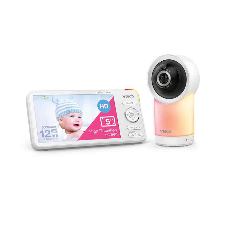 VTech 5" Smart Wi-Fi 1080p Pan & Tilt Video Monitor l Baby City UK Retailer