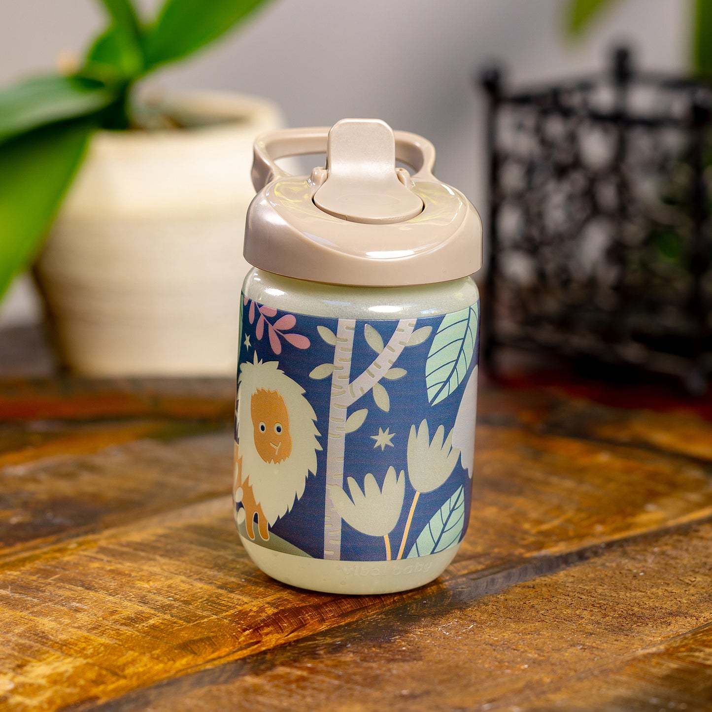 Vital Baby Hydrate Sippy Straw Glow in the Dark Woodland Glow 350ml at Baby City's Shop