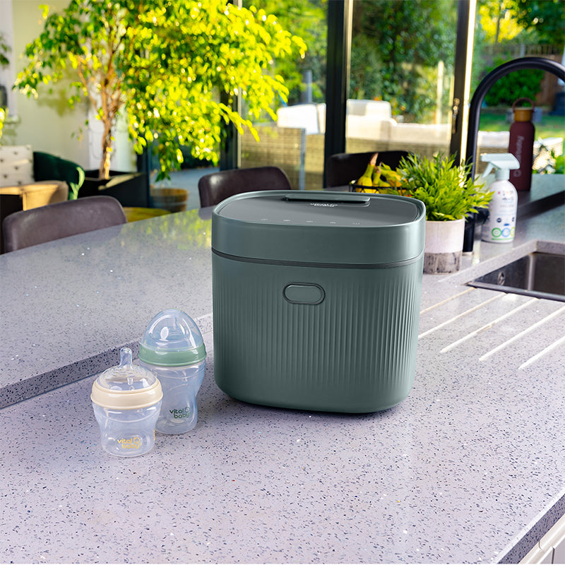 Vital Baby Nurture Advanced Pro UV Steriliser & Dryer Olive Green at Baby City's Shop