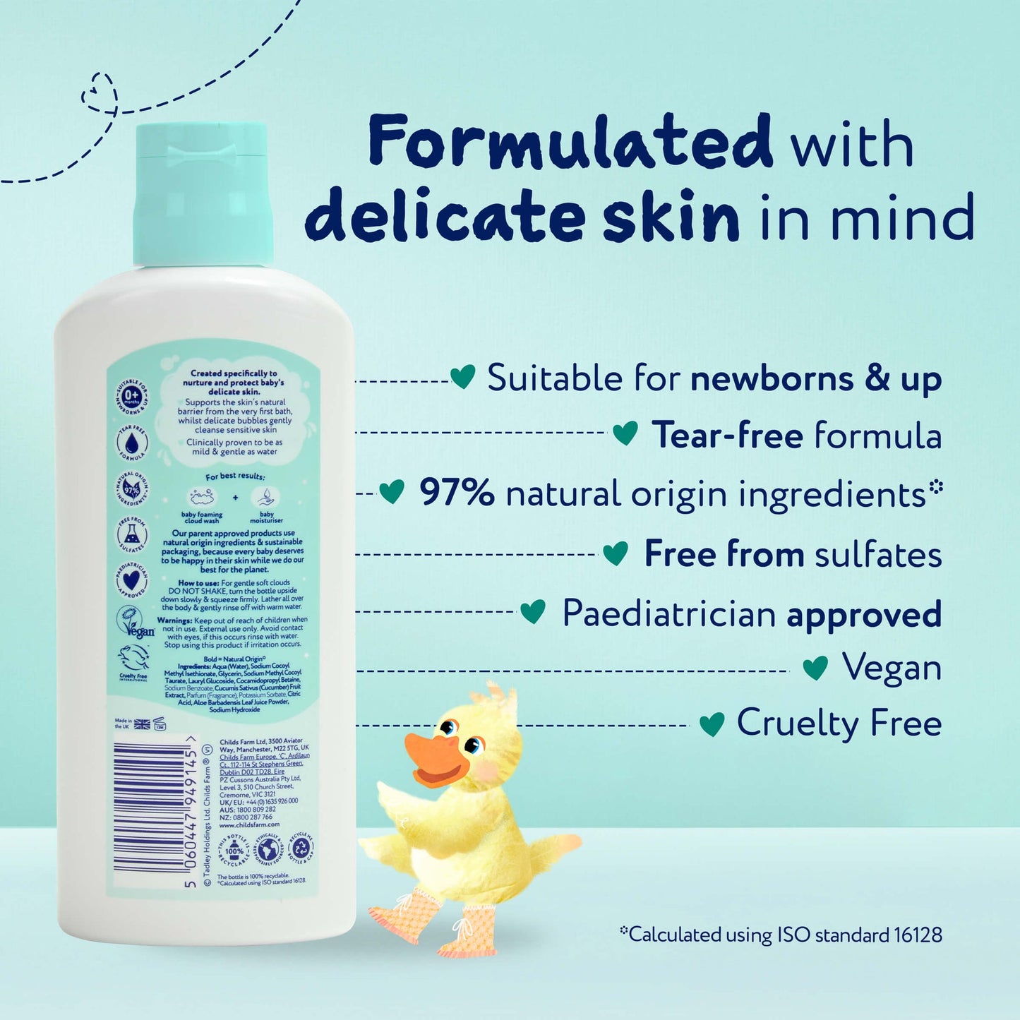 Child's Farm Baby Foaming Cloud Wash 160ml l Available at Baby City