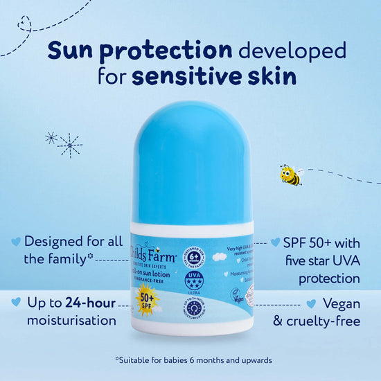 Child's Farm SPF50+ Roll On 50ml l Available at Baby City