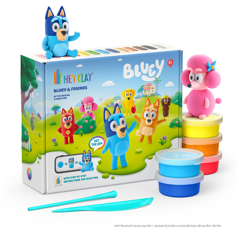 Hey Clay Bluey Large 15 Can Set l Available at Baby City