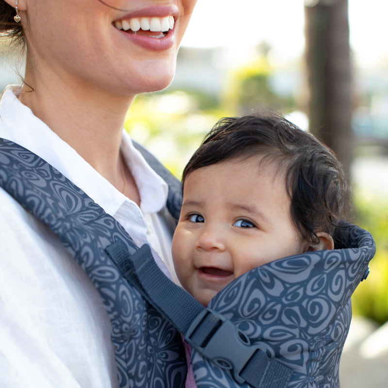 Infantino Flip 4-in-1 Convertible Baby Carrier Navy Floral l Available at Baby City