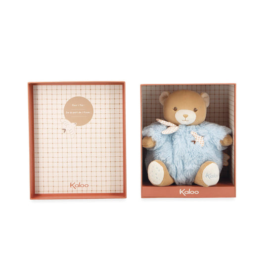Kaloo Intemporel Chubby Bear Blue 17cm at The Baby City Store