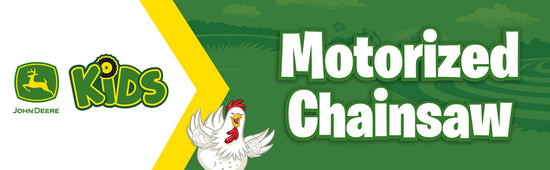 Baby City Retailer of Tomy John Deere Motorised Chainsaw