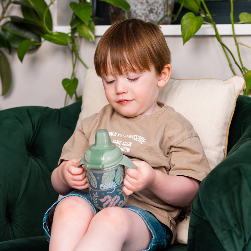 Vital Baby Hydrate Easy Sipper Glow In the Dark Jungle 350ml l For Sale at Baby City