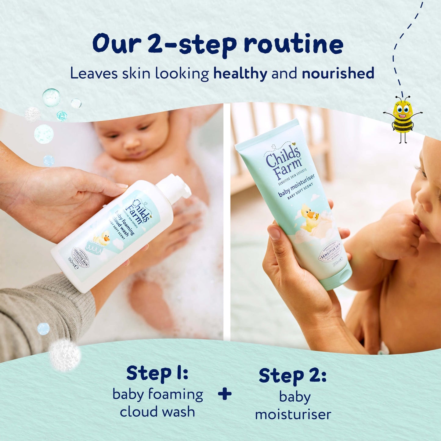 Child's Farm Baby Foaming Cloud Wash 160ml l For Sale at Baby City