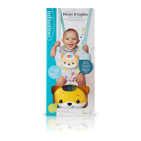 Infantino 2 in 1 Music and Lights Door Jumper l For Sale at Baby City