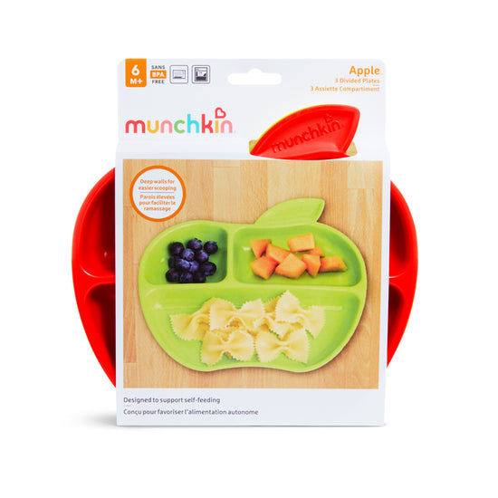 Munchkin Lil Apple Plates 3Pk l For Sale at Baby City