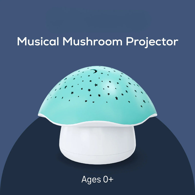 Pabobo by Angelcare Mushroom Musical Stars Projector  - Blue l For Sale at Baby City