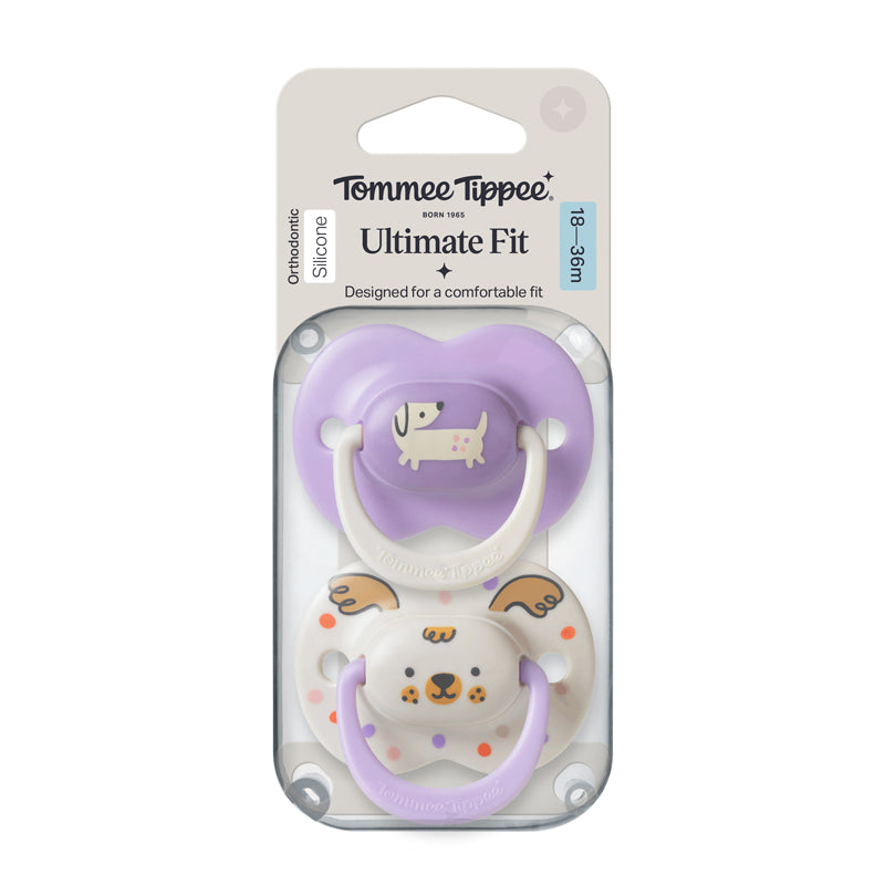 Tommee Tippee Ultimate Fit Soother Girl 18-36m 2Pk l For Sale at Baby City