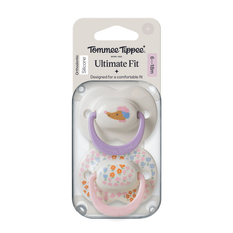 Tommee Tippee Ultimate Fit Soother Girl 6-18m 2Pk l For Sale at Baby City