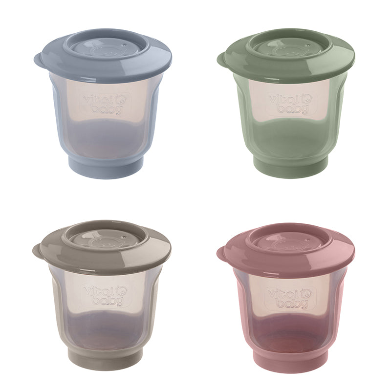 Vital Baby Nourish Store & Wean™ Pots 120ml 4Pk l For Sale at Baby City