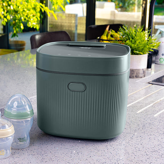 Vital Baby Nurture Advanced Pro UV Steriliser & Dryer Olive Green l For Sale at Baby City