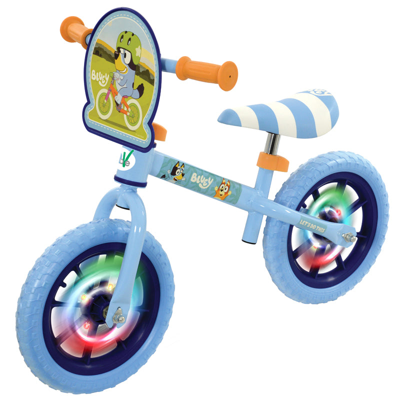 Balance Bike with Light Up Wheels 12" Bluey at Baby City