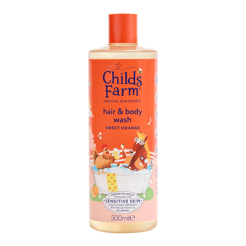 Child's Farm Hair & Bodywash Sweet Orange 500ml at Baby City