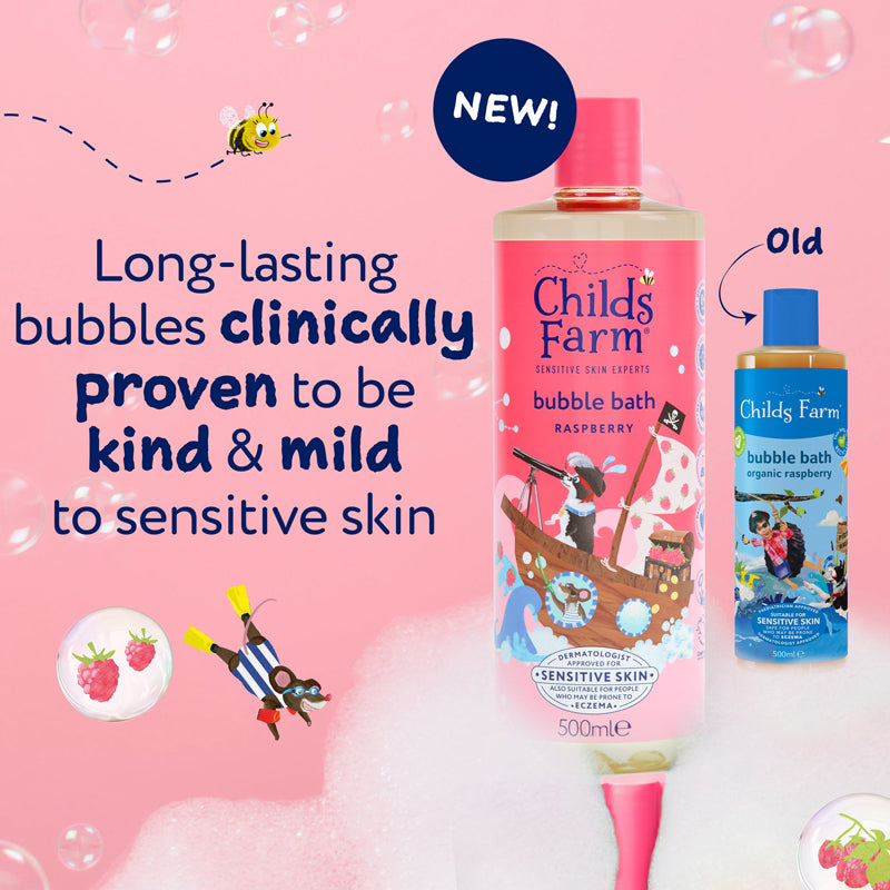 Child's Farm Bubble Bath Raspberry 500ml l To Buy at Baby City