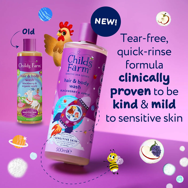 Child's Farm Hair & Bodywash Blackberry & Apple 500ml l To Buy at Baby City
