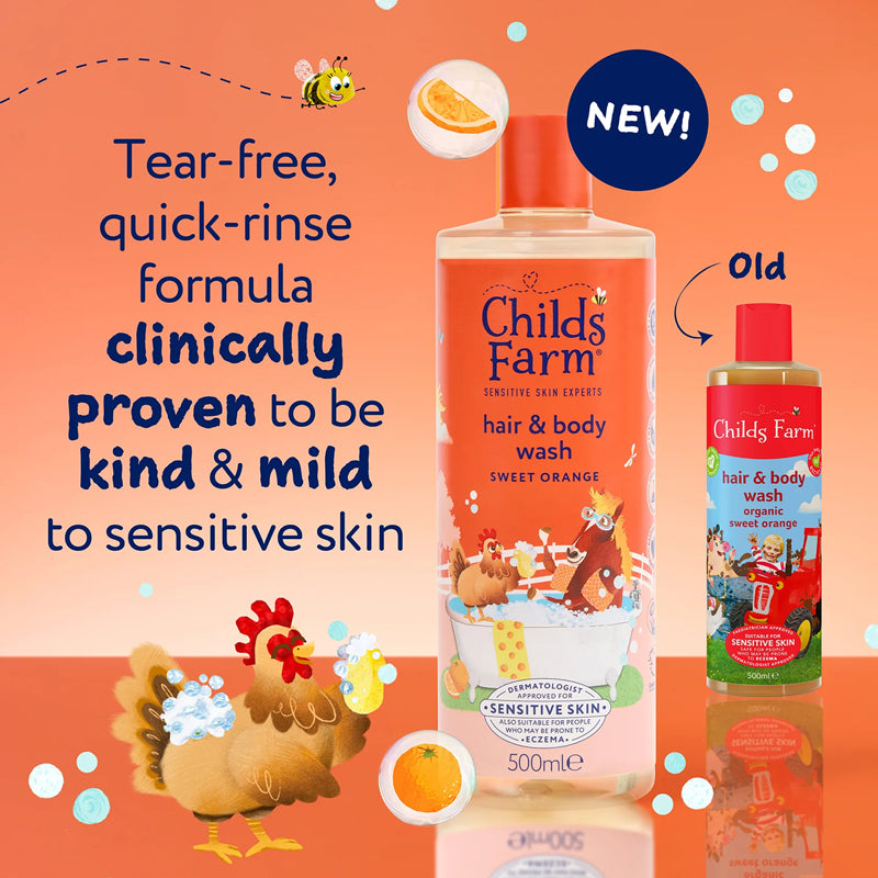 Child's Farm Hair & Bodywash Sweet Orange 500ml l To Buy at Baby City