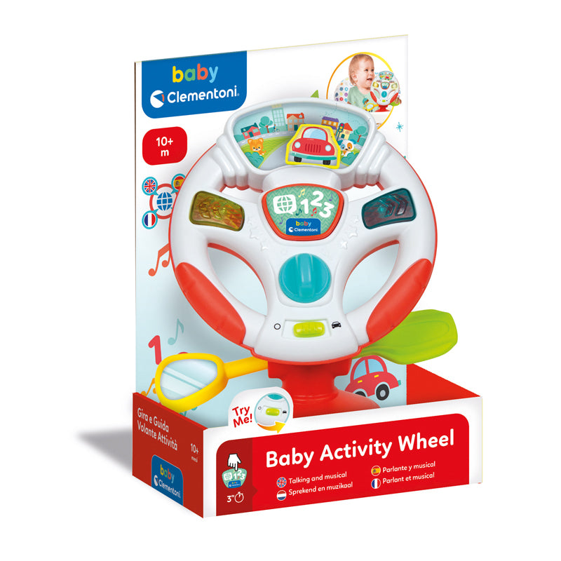 Clementoni Baby Activity Wheel - Electronic l Baby City UK Retailer