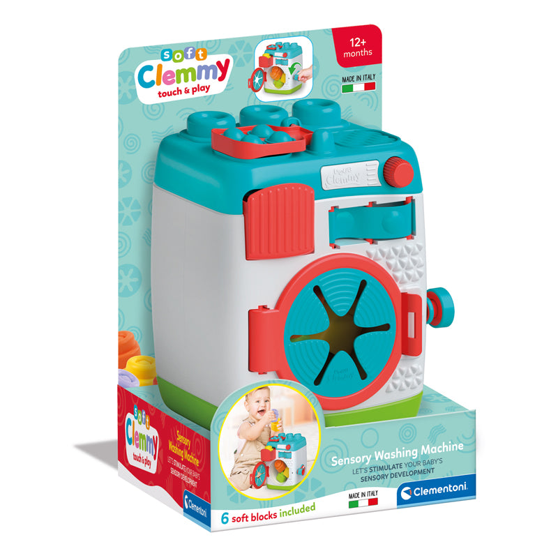 Clementoni Soft Clemmy Sensory Washing Machine l Baby City UK Retailer