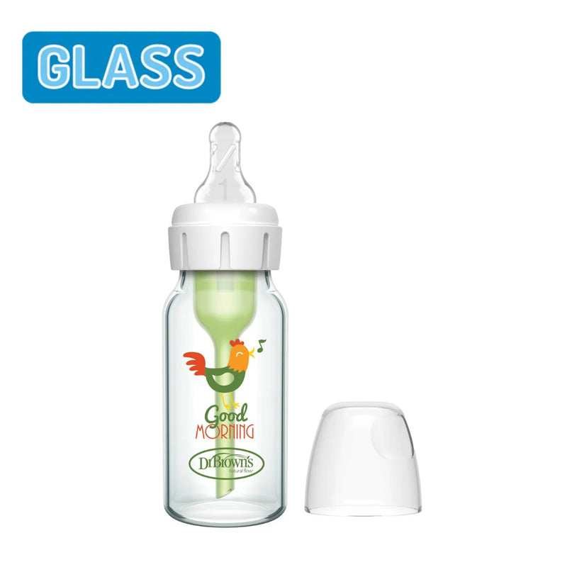 Dr Brown's Options+ Narrow Glass Rooster 120ml l To Buy at Baby City