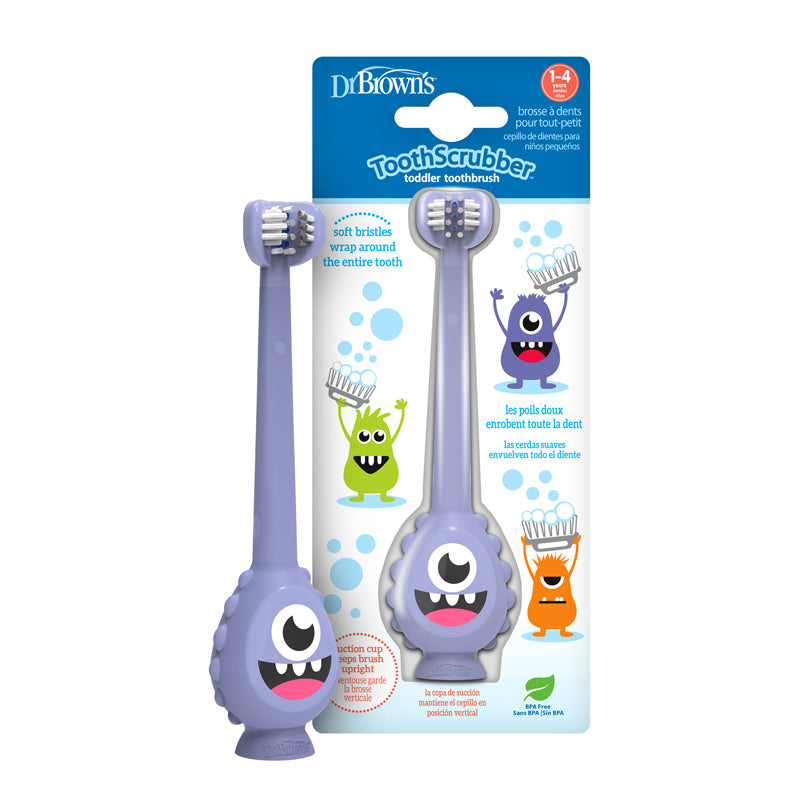 Dr. Brown's ToothScrubber™ Toddler Purple Monster l Baby City UK Stockist