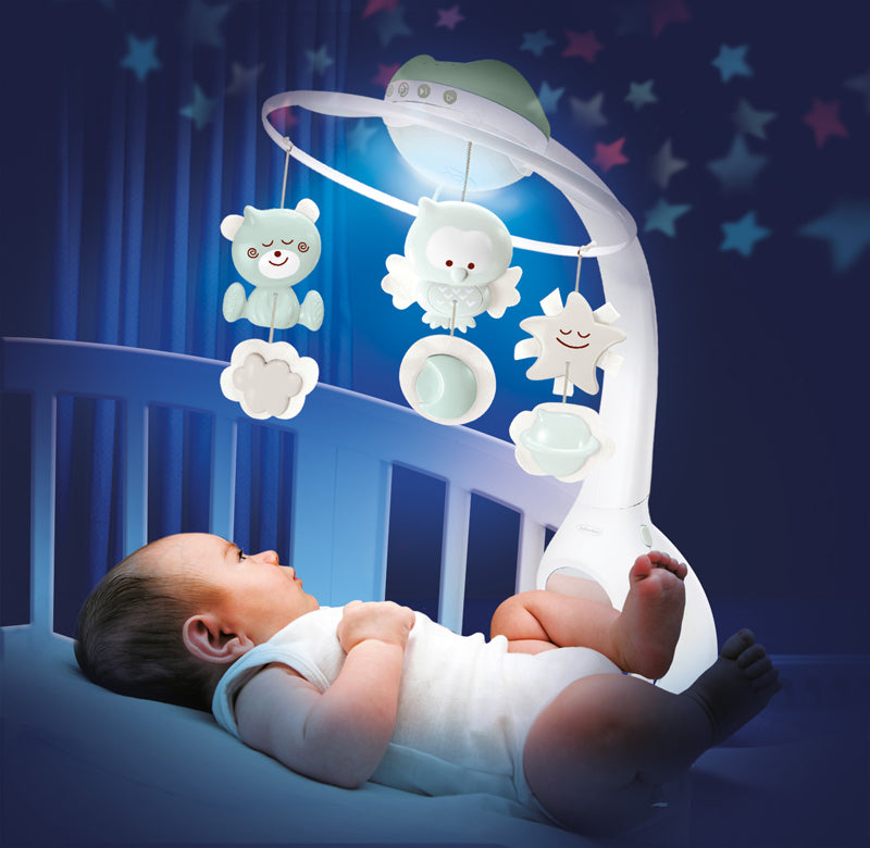 Infantino 4 In 1 Projector Musical Mobile Sage l To Buy at Baby City