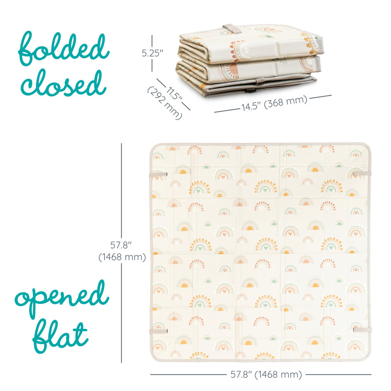 Infantino Foldable Foam Mat Cactus & Rainbow l To Buy at Baby City