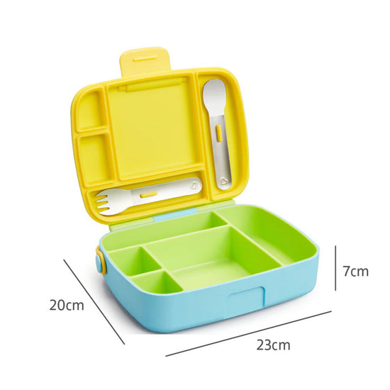 Munchkin Lunch Bento Box With Utensils Green l To Buy at Baby City