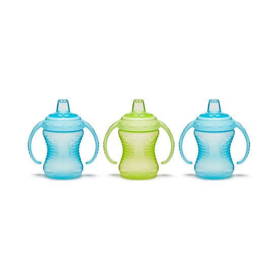 Munchkin Mighty Grip Cup Blue & Green 10Oz 3pk l To Buy at Baby City