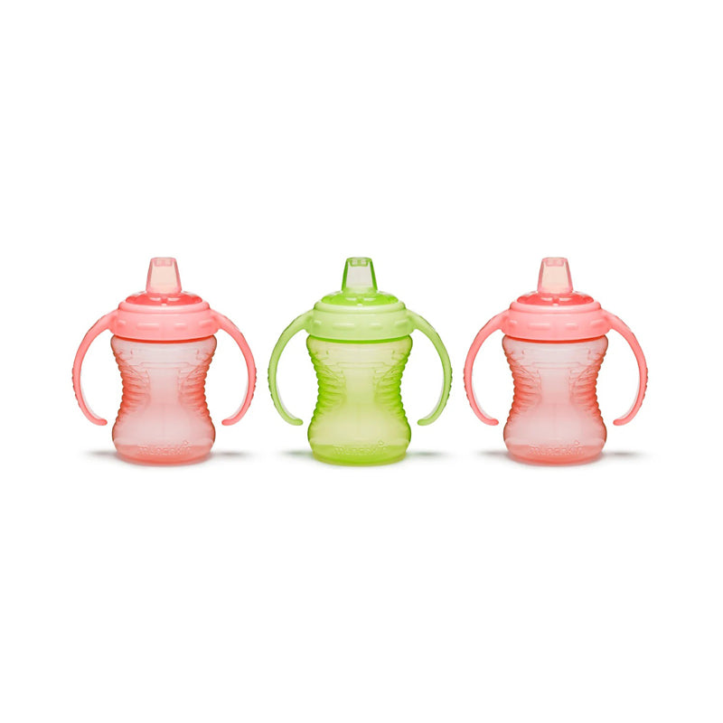 Munchkin Mighty Grip Cup Pink & Green 10Oz 3pk l To Buy at Baby City