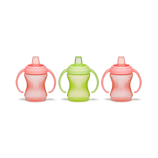 Munchkin Mighty Grip Cup Pink & Green 10Oz 3pk l To Buy at Baby City