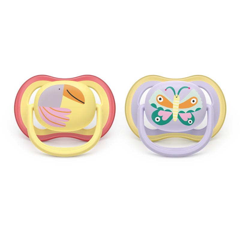 Philips Avent Pacifier Ultra Air Pink 0-6 months 2Pk l To Buy at Baby City