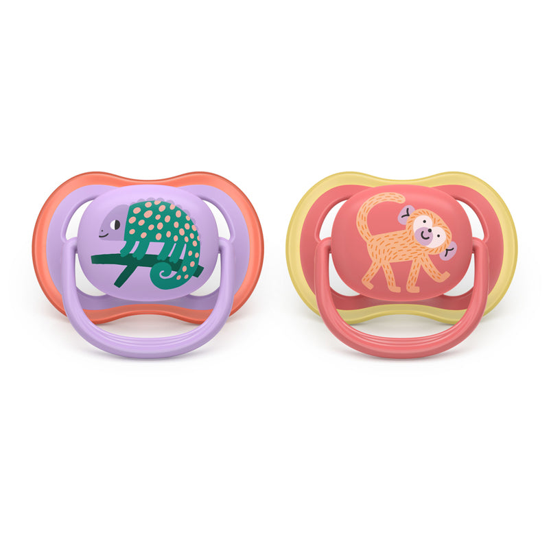 Philips Avent Pacifier Ultra Air Pink 18 months+ 2Pk l To Buy at Baby City