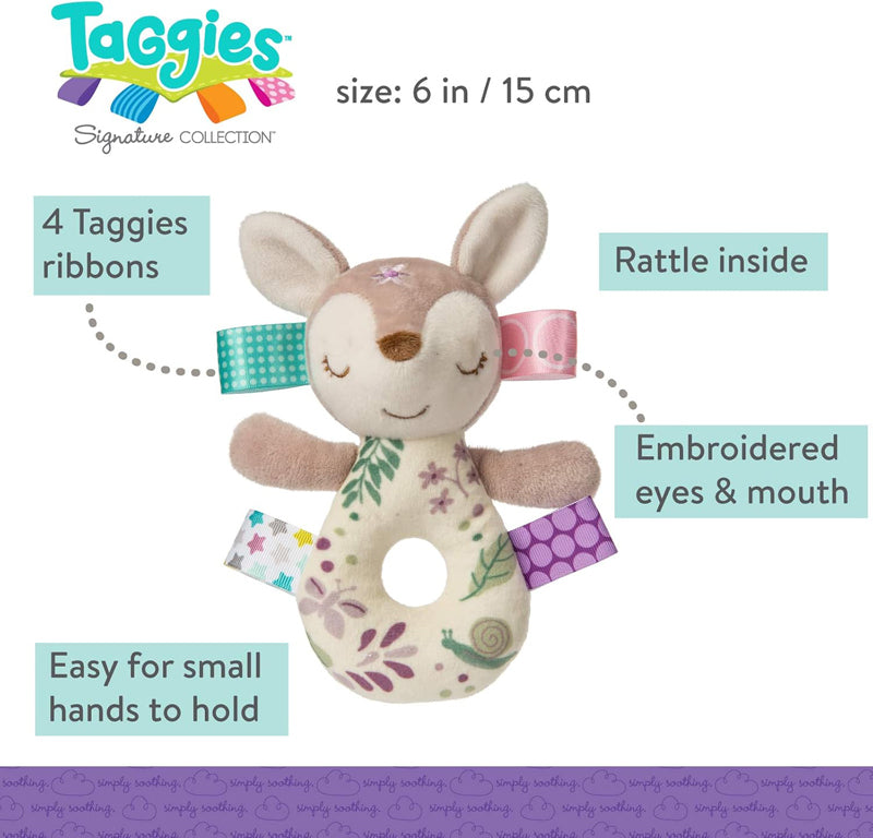 Taggies Flora Fawn Rattle l Baby City UK Retailer