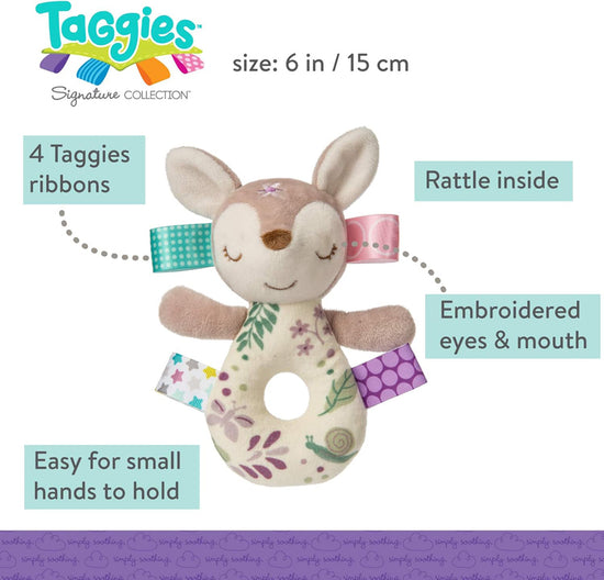 Taggies Flora Fawn Rattle l Baby City UK Retailer