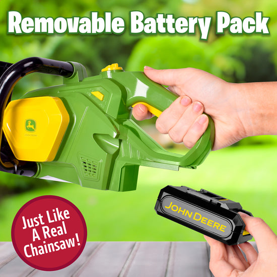 Tomy John Deere Motorised Chainsaw l Baby City UK Stockist