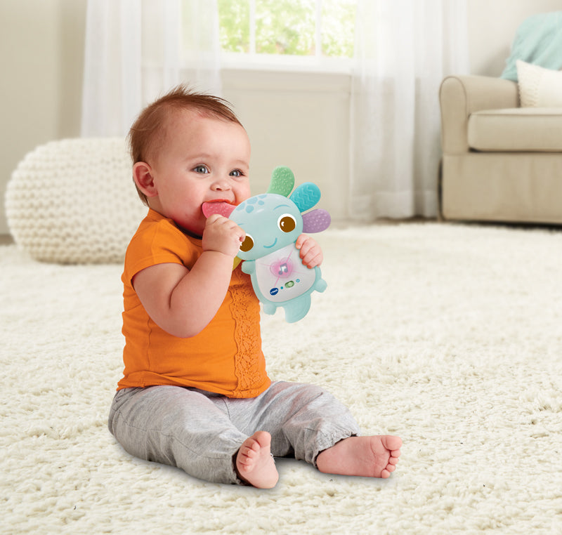 VTech Rainbow Colours Musical Axolotl Teether Blue l To Buy at Baby City