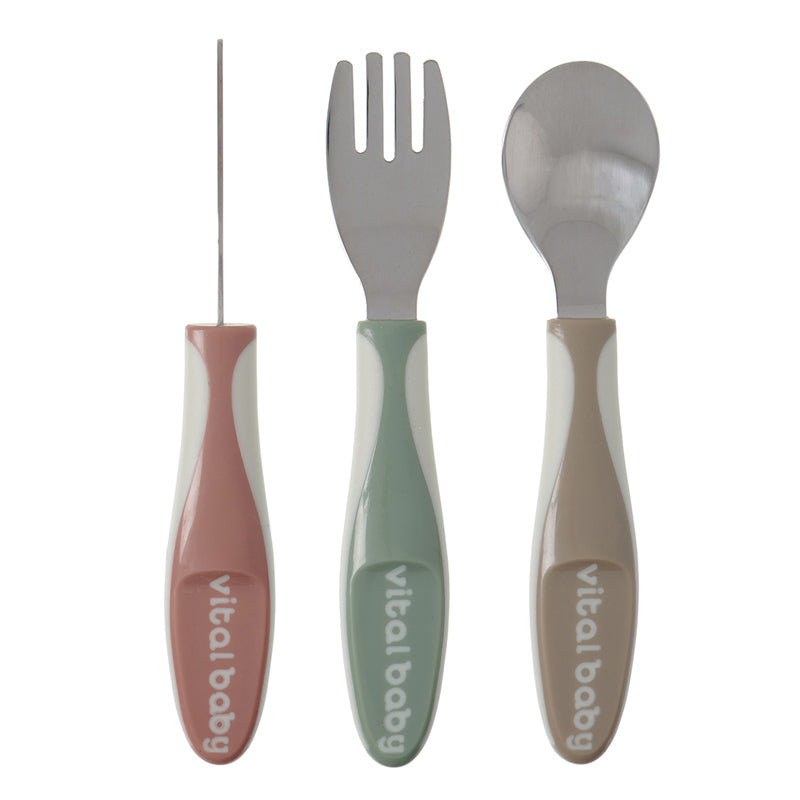 Vital Baby Nourish Big Kid Cutlery 3Pk l To Buy at Baby City