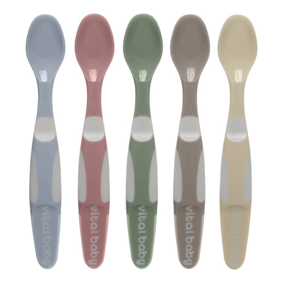 Vital Baby Nourish Start Weaning Spoons 5Pk l To Buy at Baby City