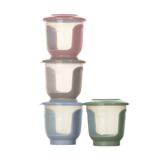 Vital Baby Nourish Store & Wean™ Pots 120ml 4Pk l To Buy at Baby City