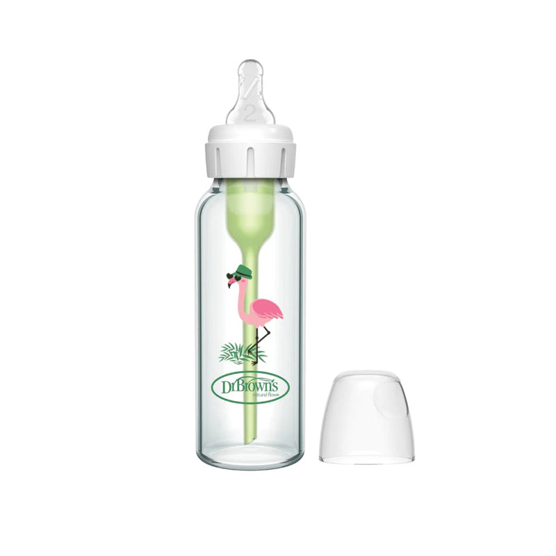 Dr Brown's Options+ Narrow Glass Flamingo 250ml at Baby City