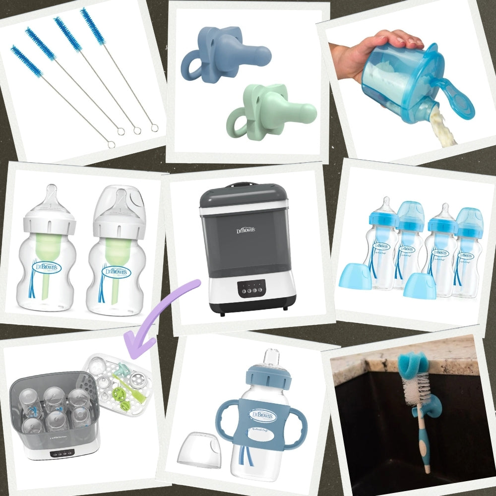 Dr Brown's Steam Steriliser & Dryer Deluxe Set Blue