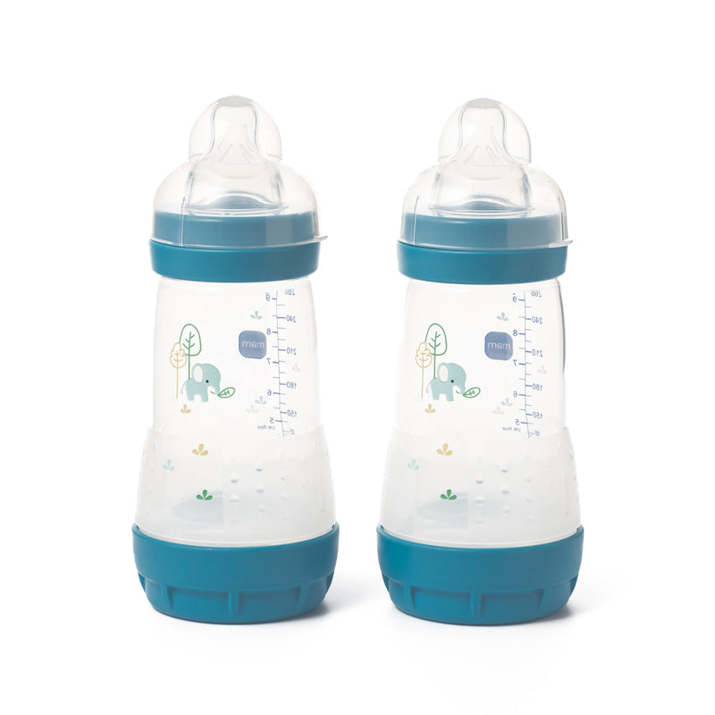 MAM Easy Start Anti Colic Bottle Blue 260ml 2Pk