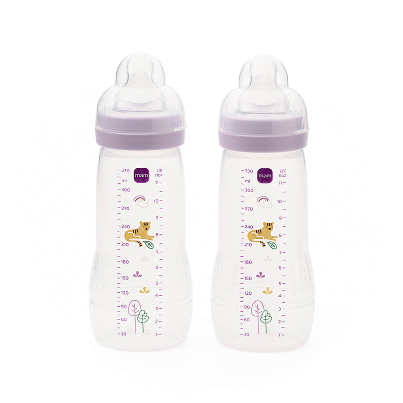 MAM Easy Active Bottle 330ml Pink 2Pk