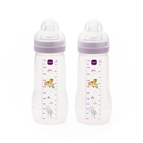 MAM Easy Active Bottle 330ml Pink 2Pk