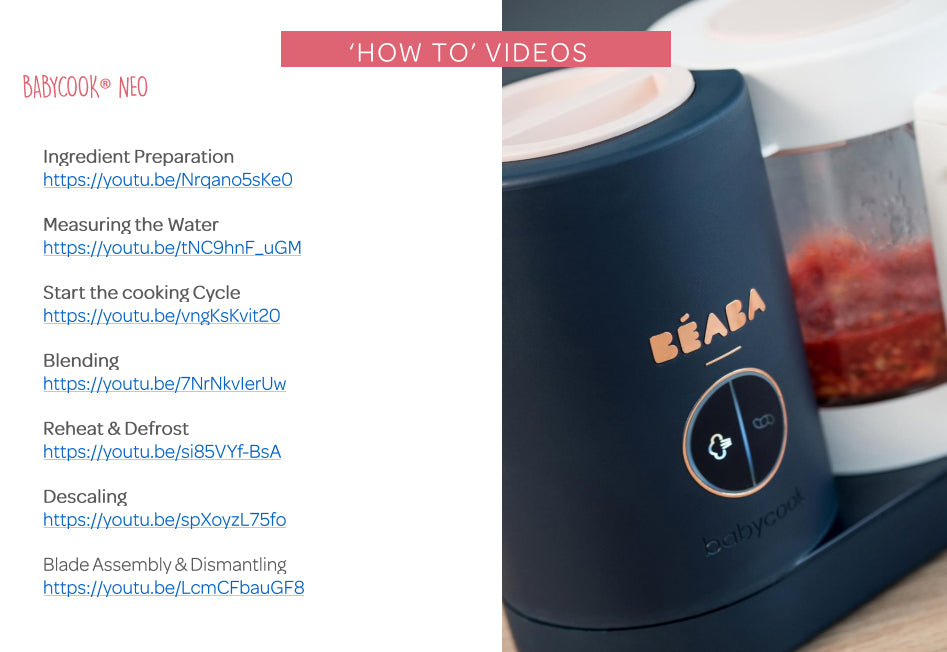 Béaba Babycook® Neo Baby Food Steamer Blender Night Blue