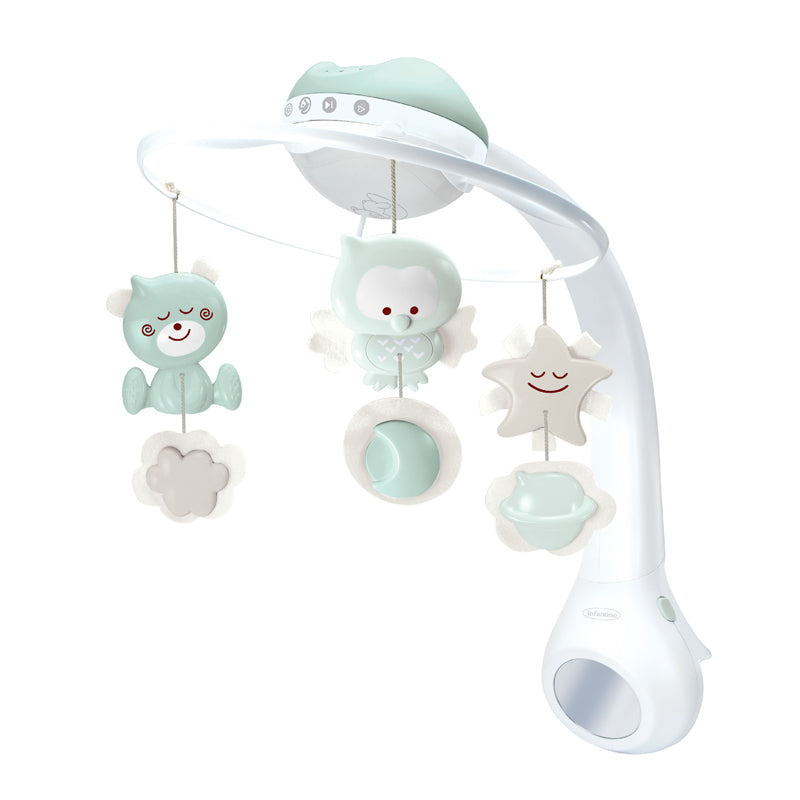 Infantino 4 In 1 Projector Musical Mobile Sage at Baby City